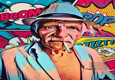 make your photo cartoon and your photo cartoon tshirt design