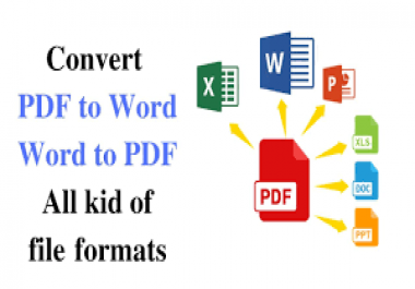 I will convert pdf to html pdf to word within 24h