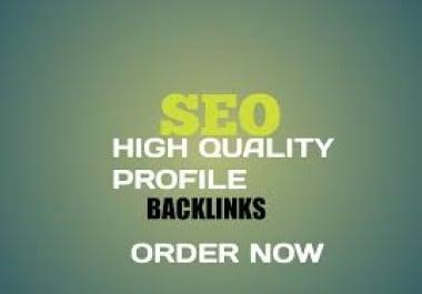I will build 50 high quality profile backlinks with high da pa