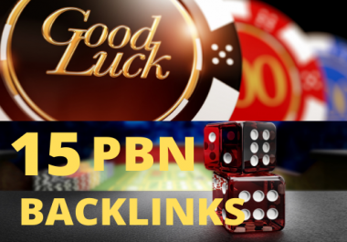 15 Homepage pnb backlinks for casino,  gambling and poker betting website ranking