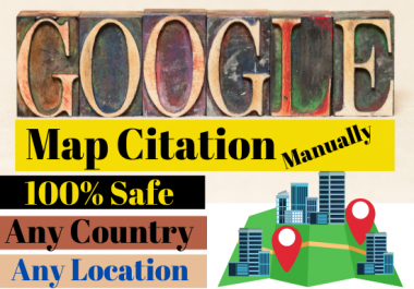 210 Map Citation Make Manually for your business local SEO rank Quickly