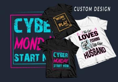 I will do awesome typography t-shirt design within 4 hours