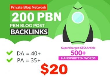Assemble premium 200+ PBN Backlink landing page web 2.0 with lasting dofollow Trustfollow
