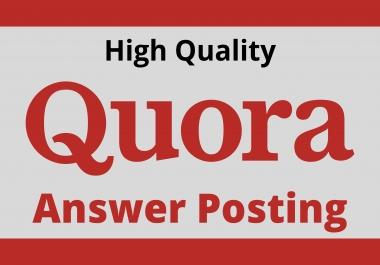 Promote Website by 10 High Quality Quora Answer Backlink