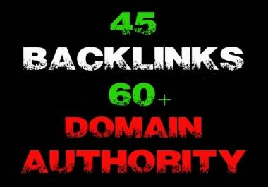 Manually do 45 backlinks from high da domains