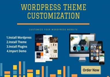 I will Customize any premium theme and wordpress website.