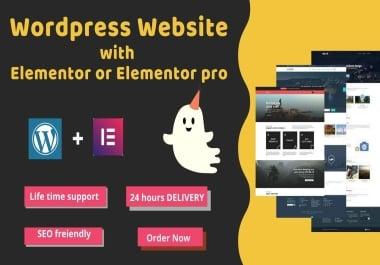 I will Design, redesign, duplicate any wordpress website with Elementor pro