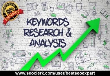 I Will Find Profitable Keywords for your Business Website Fast