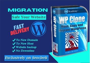 backup,  migrate,  transfer,  restore word press website
