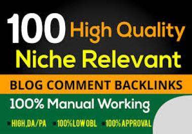 I will make niche relevant manual blog comment backlinks