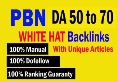 I will 10 PBN DA 50 TO 70 HomePage high quality permanent Dofollow backlinks