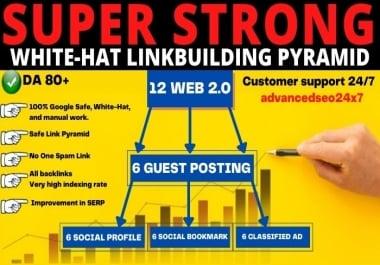 POWERFUL WHITE-HAT SEO LINKBUILDING PYRAMID to Boost Your Website ranking