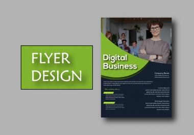 I will design a professional flyer.