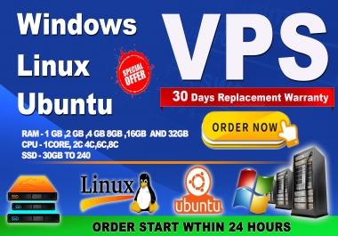 windows rdp 1gb to 32gb renewble none renewble vps with 50GB SSD for 30 days