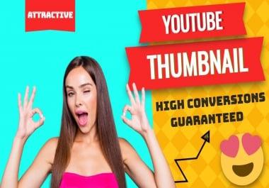 I will design 3x viral and custom youtube thumbnail super fast