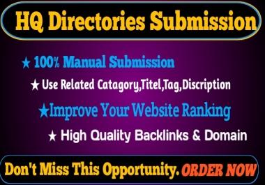 I will Provide 50 HQ Directory Submission backlinks DA 70+