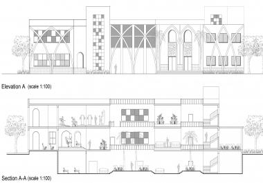 Architecture autocad floor plans,  sections elevations 3dmax