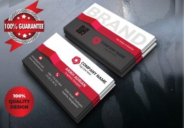 I will do awesome business card,  minimalist business card & id card design professionally within 24