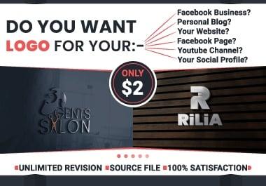 I will do creative and unique logo according to your business Within 24 Hours