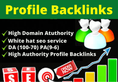 Live 20 Profile Backlinks high authority website permanent backlink manual link building