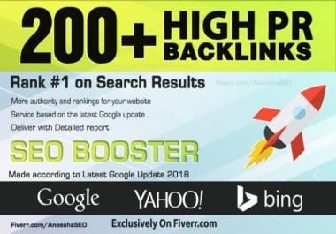 Search Top ranking Build 200 HIGH-QUALITY Backlinks PR9,  EDU/GOV,  Web2 Post,  Article Submission Boos