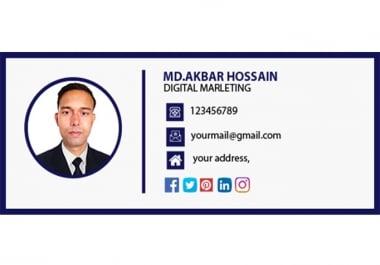 I will create startling email signature