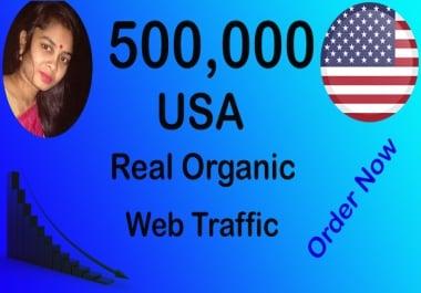Real and Organic 500,000 USA Website Traffic within 20 Days