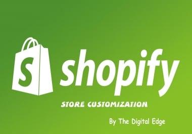 customize or redesign your Shopify store