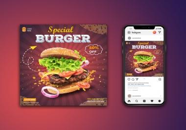 I will design professional social media post design