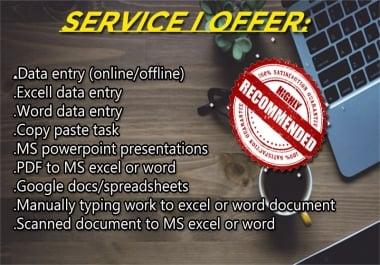 I will do Data entry and copy,  paste tasks