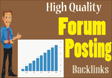 build 30 High Quality forum posting backlinks
