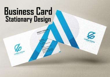 I can create eyecatchy business cards and stationery design