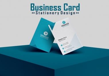 I am Expert in minimalist business card & stationary design