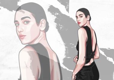 I will draw amazing vector art from your photo