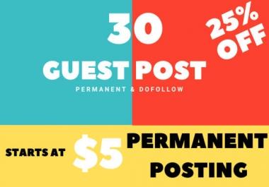 I will do premium guest post and blogger outreach service