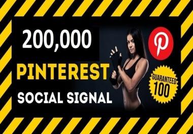 HQ Service 200,000 Pinterest Social Signals PBN Backlink Share Bookmarks Important Google Ranking