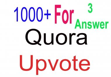 1000+ Quora Upvotes for your answer