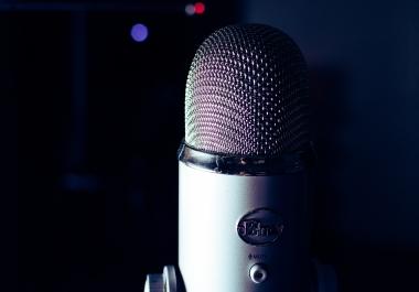 I will do for you a voice over with a free length