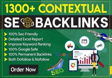 build 1300 manual contextual dofollow backlinks service