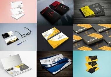 i will do stylish,  stunning or modern business card design