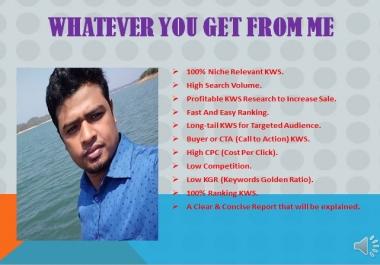 I will do Productive keyword research and analysis your compititor