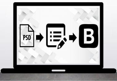 lets make PSD to HTML BOOTSTRAP webpages