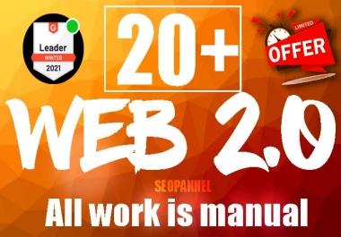 Fresh Manual 20 web2.0 Backlink from High DA PA MOZ Rank Backlink