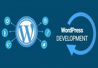 I will create an attractive wordpress site with amazing features