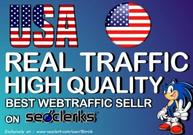 30000 I will send keyword targeted USA traffic with low bounce rate Daily 900 - 1000for 30 days