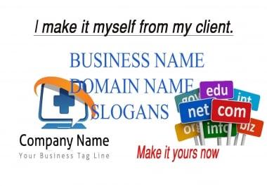 I will Create Unique Business/Brand Names, Research Domain and Slogan.