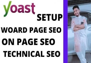I will do WordPress on page SEO with or yoast