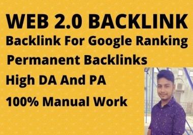 I will create manual web 2 0 backlinksI will create manual web 2 0 backlinks