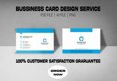 create a professional business card design for you