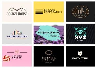 i will design minimalist high resolution logos for you